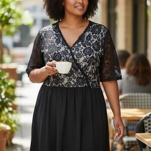 Nenidor Black Lace Dress